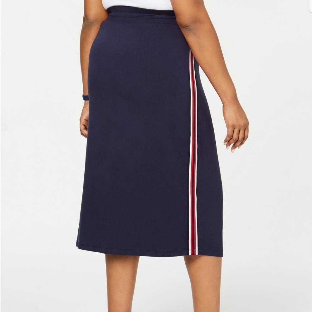 Tommy Hilfiger Drawstring Side Striped Skirt NWT - Picture 3 of 10